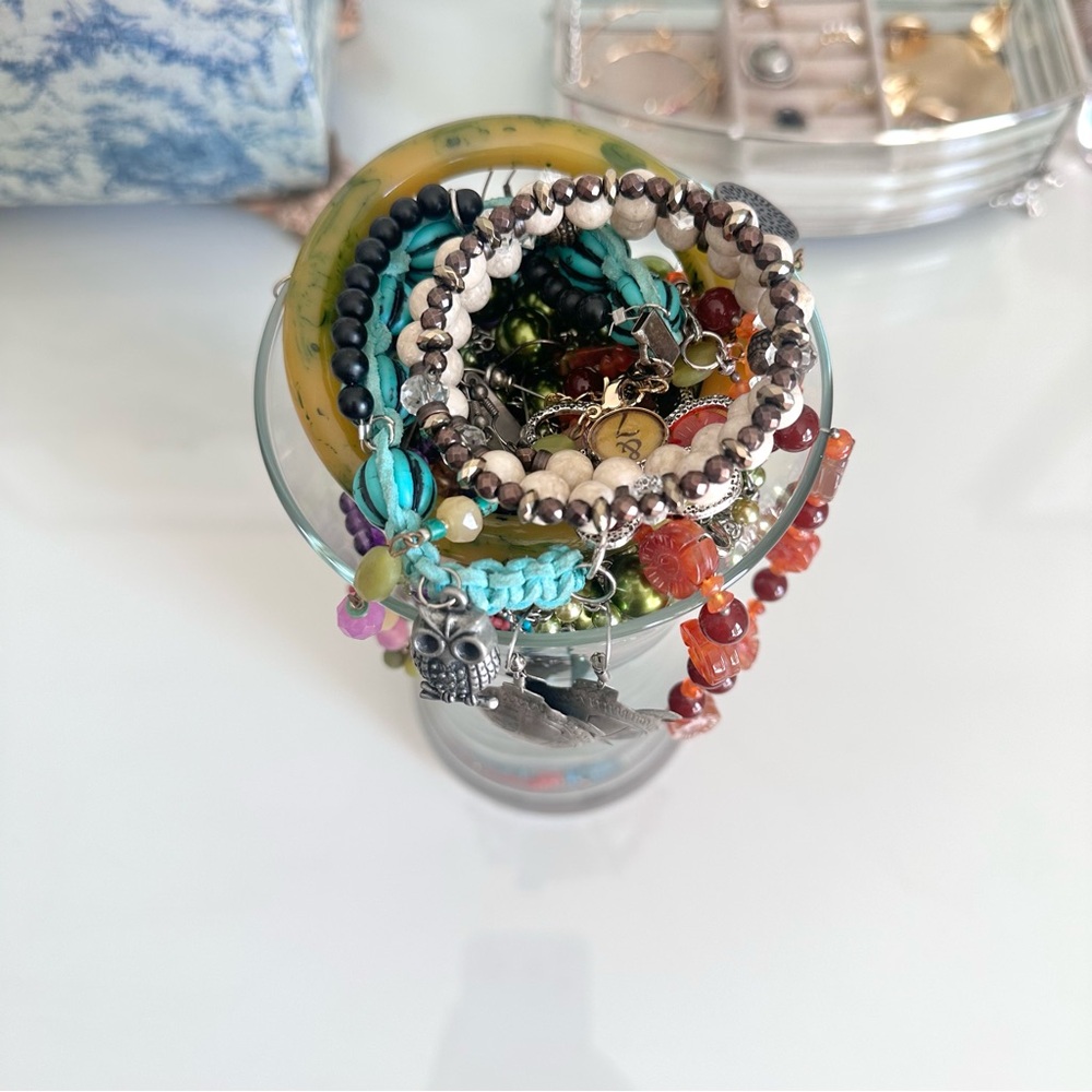 Colorful Beaded Mystery Jewelry Jar - Picture 4 of 7